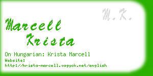 marcell krista business card
